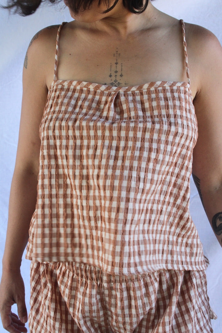 The Tie Top - Chestnut