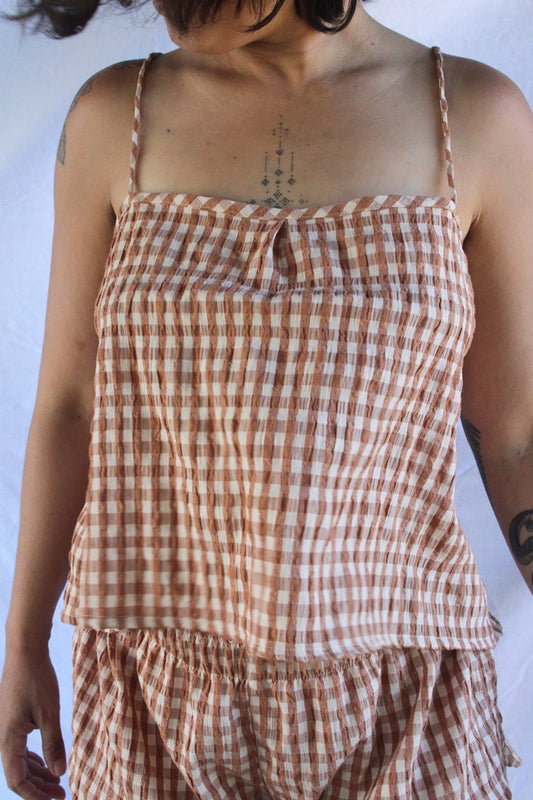 The Tie Top - Chestnut