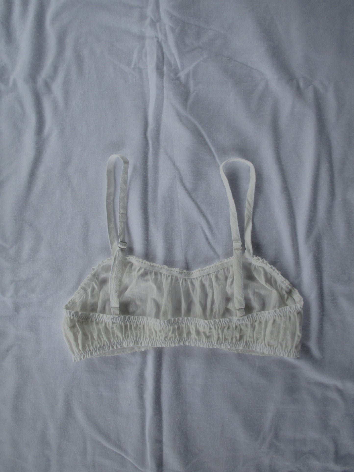 The Ruffle Bralette - White Daisy