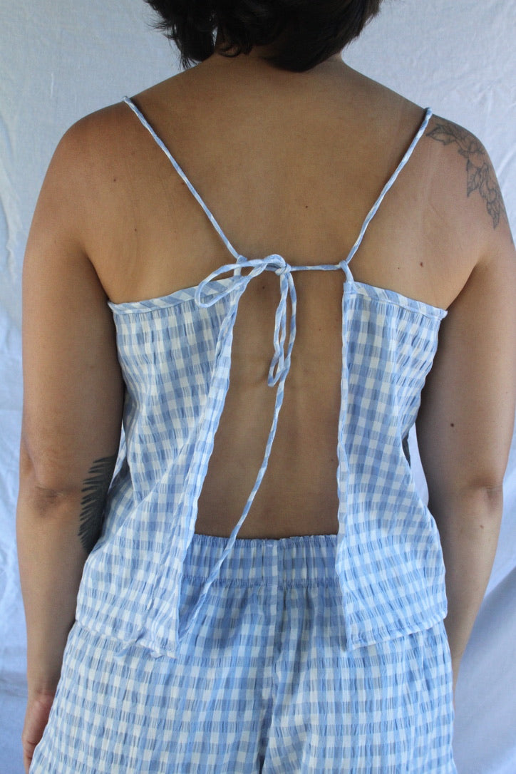 The Tie Top - Sky Blue