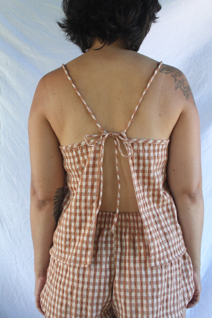 The Tie Top - Chestnut