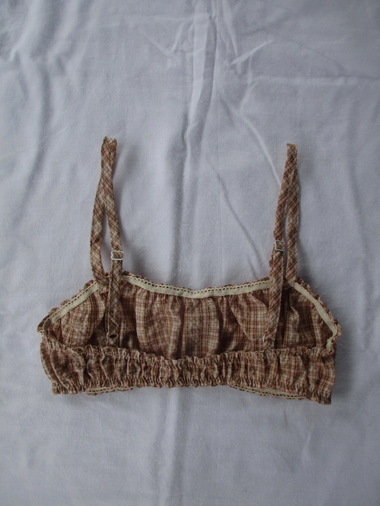 The Ruffle Bralette - Peaches