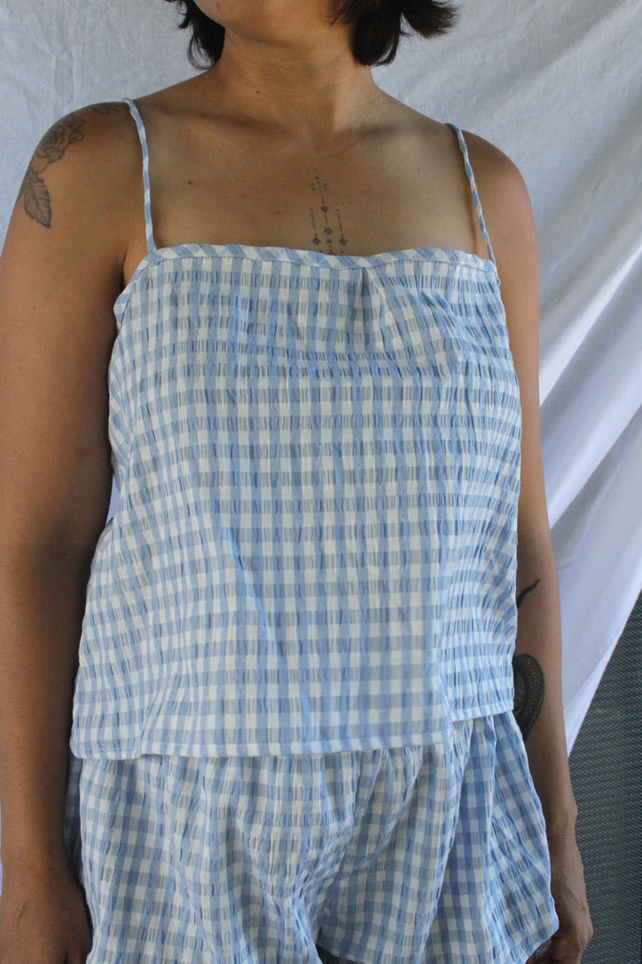 The Tie Top - Sky Blue